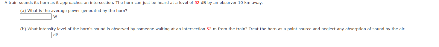 A train sounds its horn as it approaches an