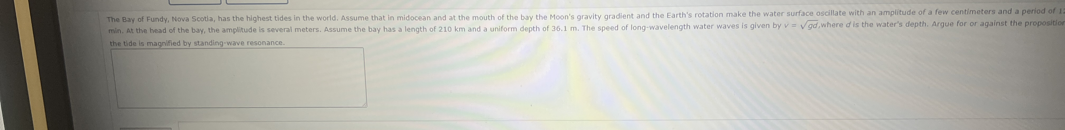 ine idel is mannifed by standing - Wave