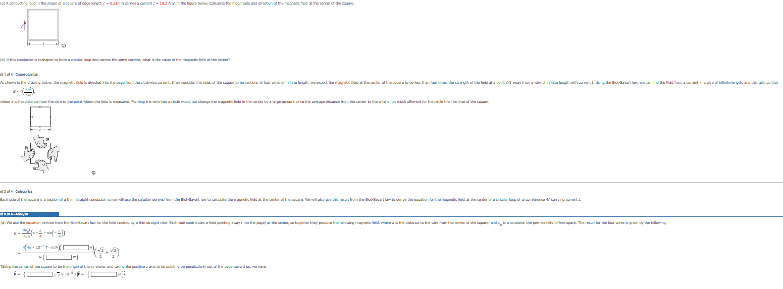 ( b ) If this conductor is reshaped to form a