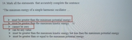 Mark all the statements that accurately complete