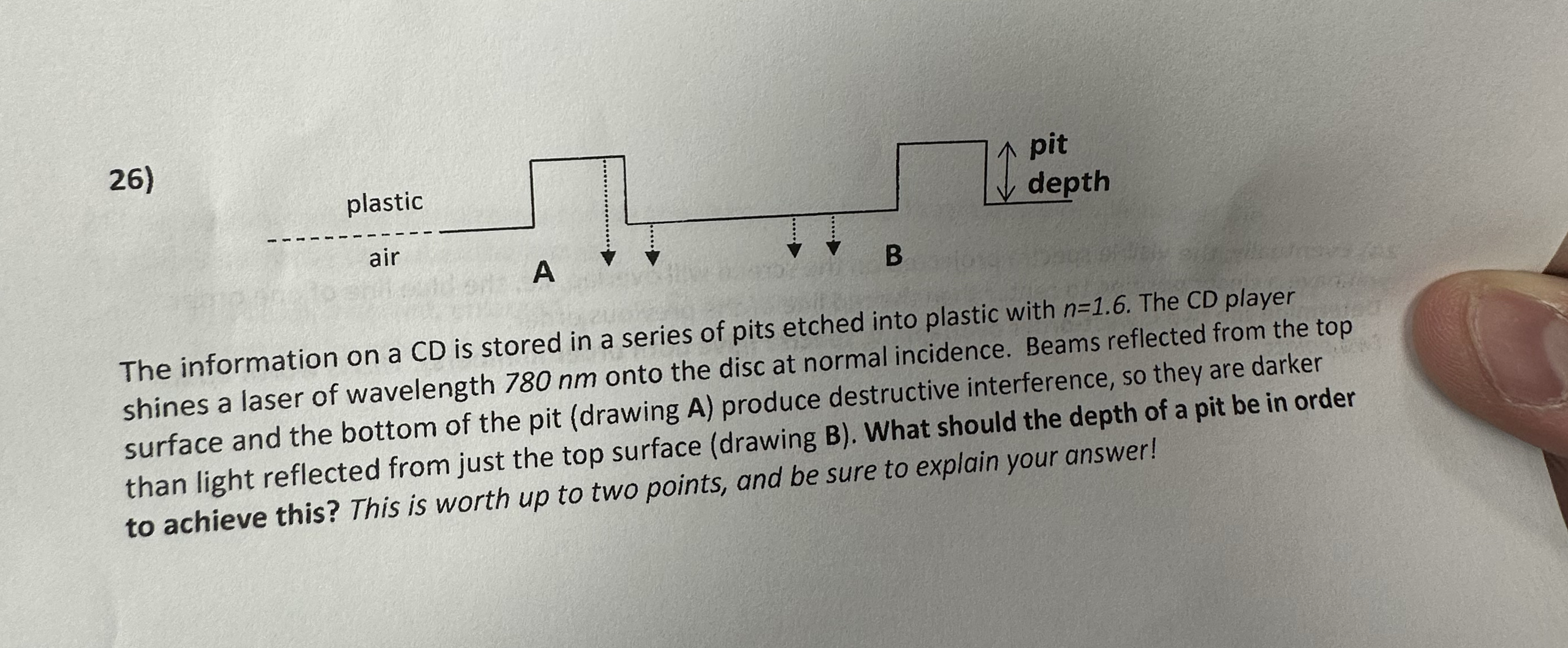 The information on a CD is stored in a series of