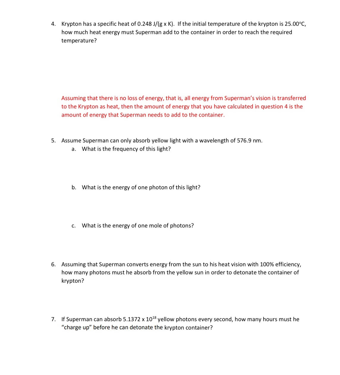 Krypton has a specific heat of 0 . 2 4 8 J g K .