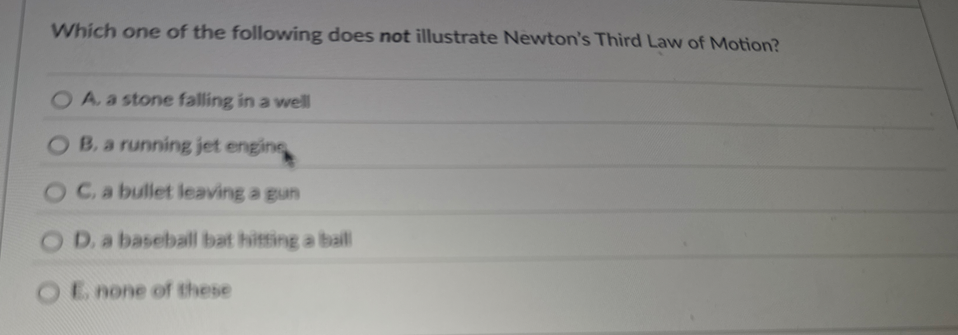 Which one of the following does not illustrate