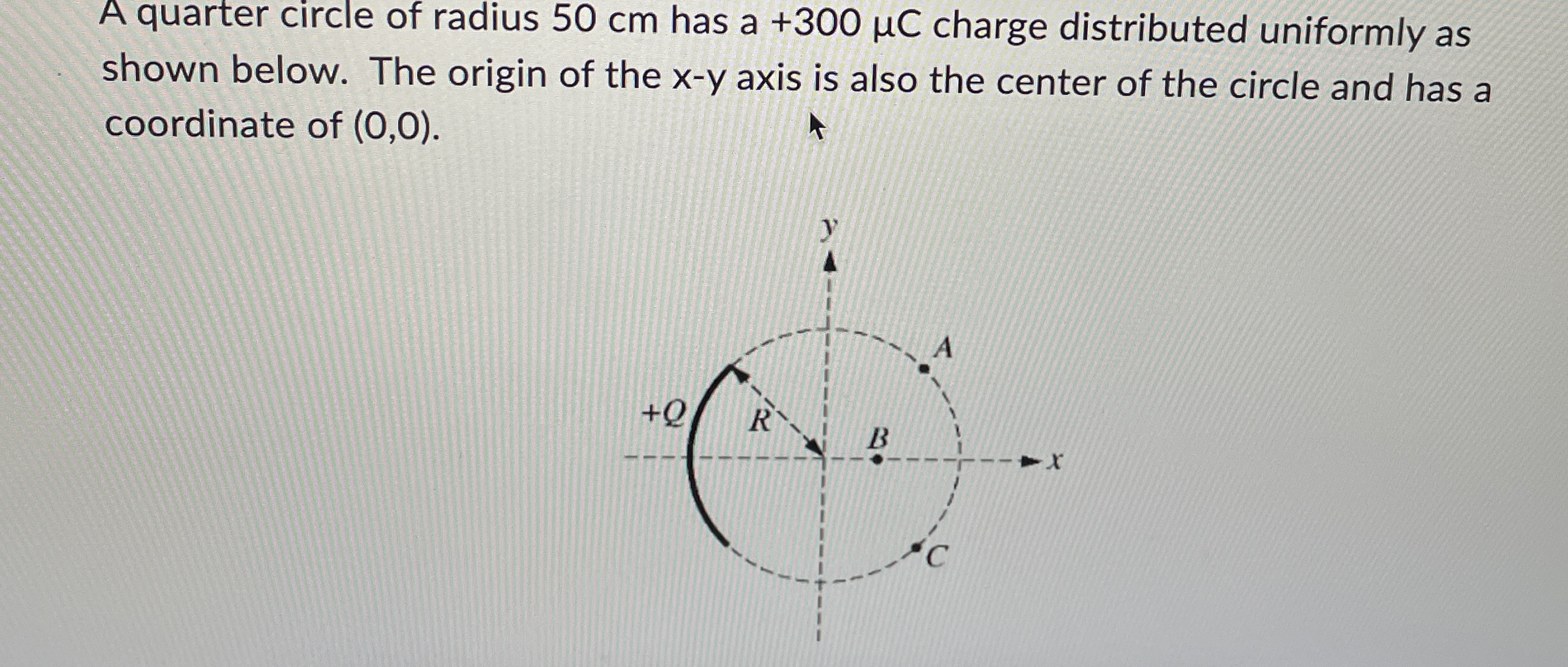 d . ) On the diagram below, draw the direction of