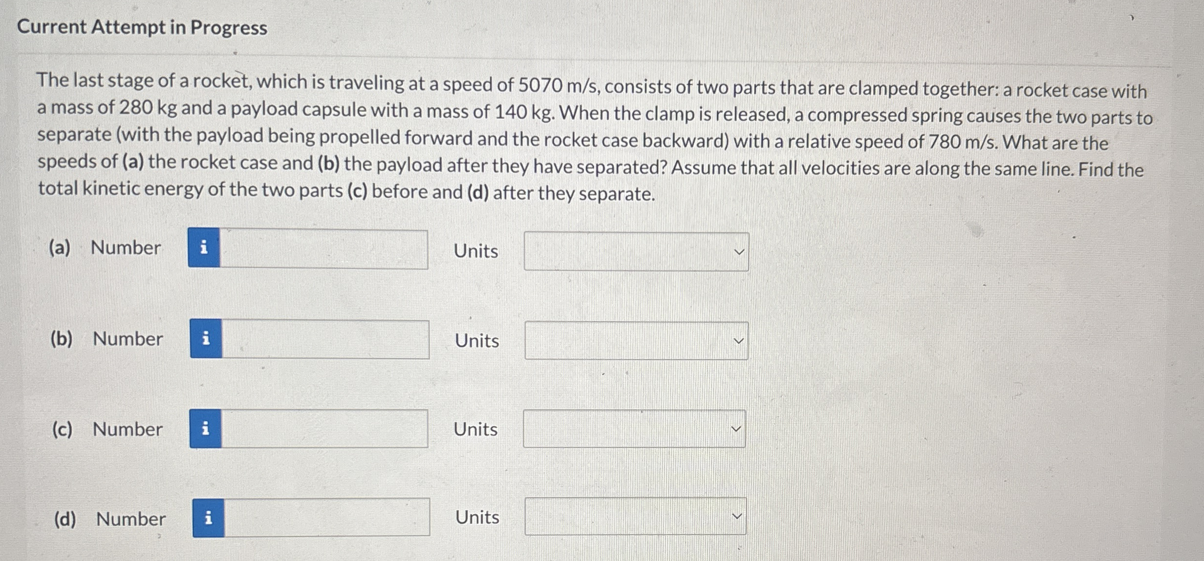 Current Attempt in Progress The last stage of a