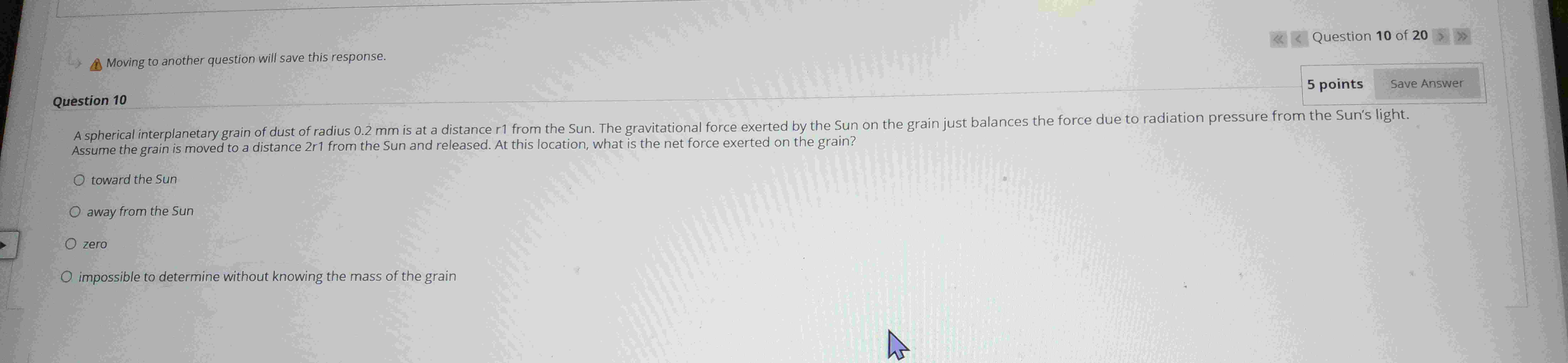 Question 1 0 Assume the grain is moved to a
