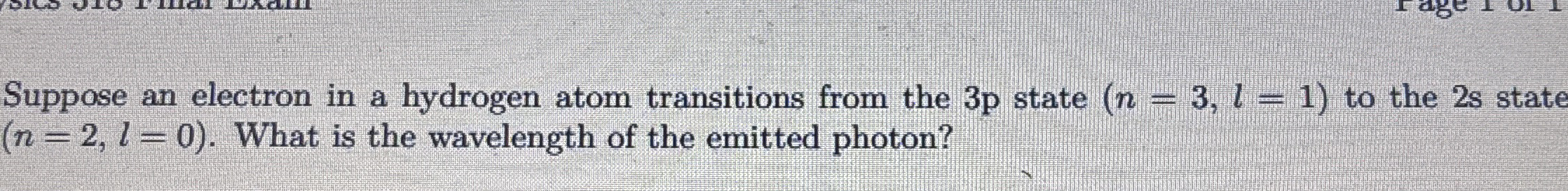 Suppose an electron in a hydrogen atom