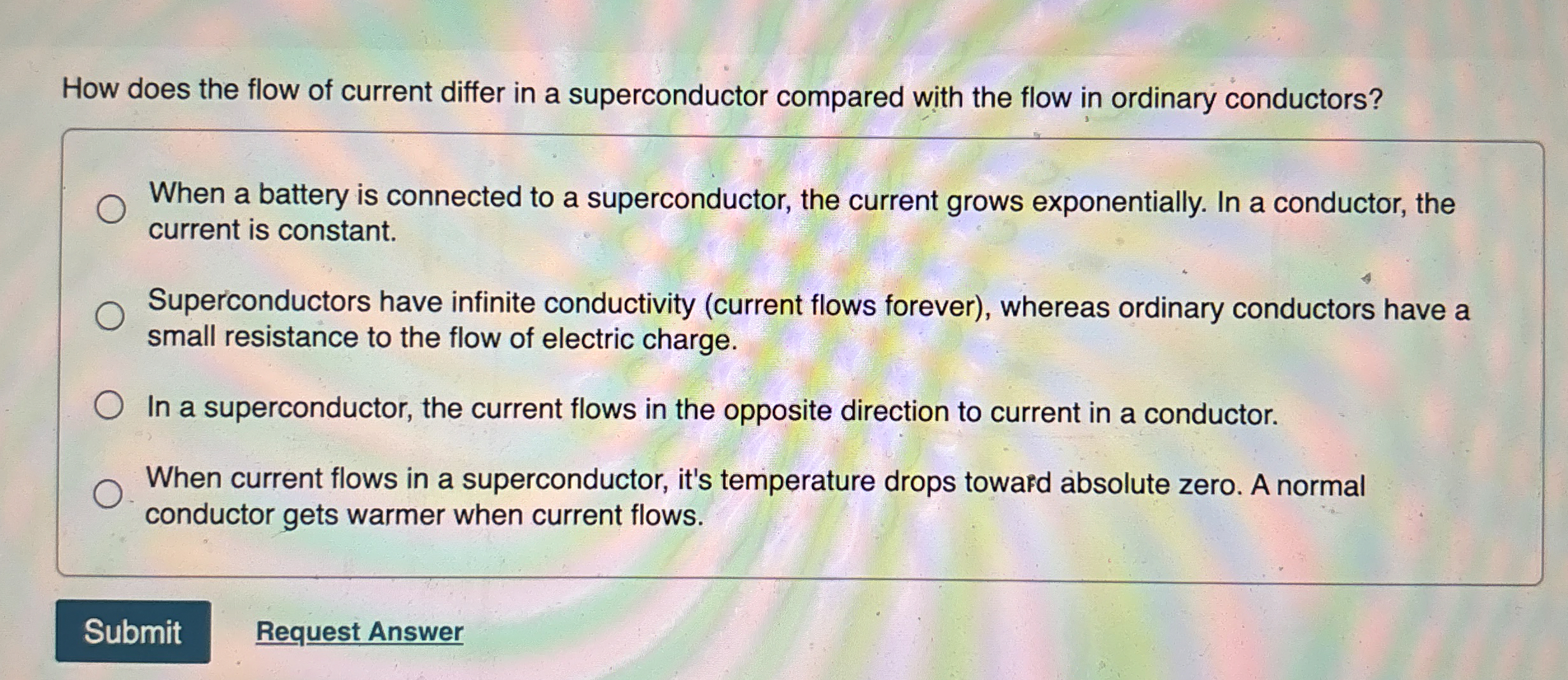 How does the flow of current differ in a