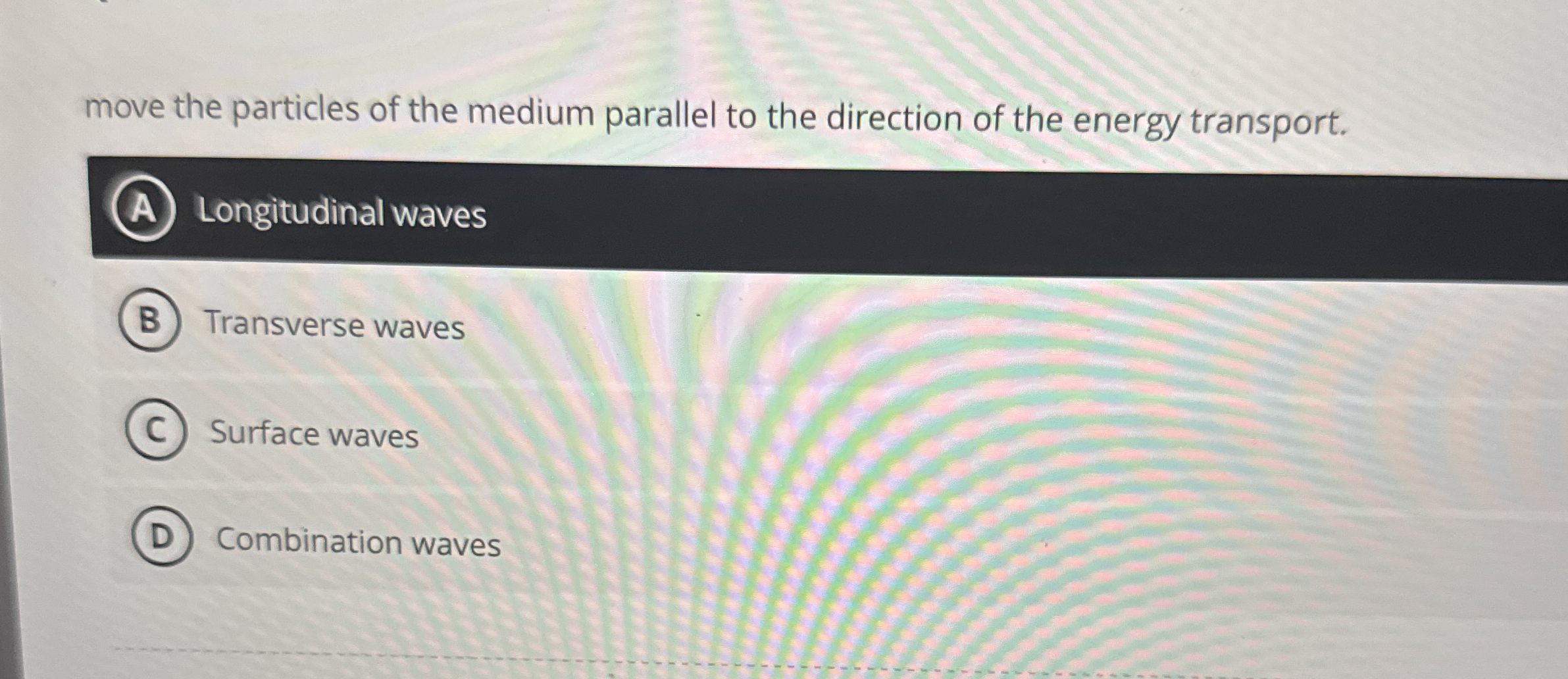 move the particles of the medium parallel to the