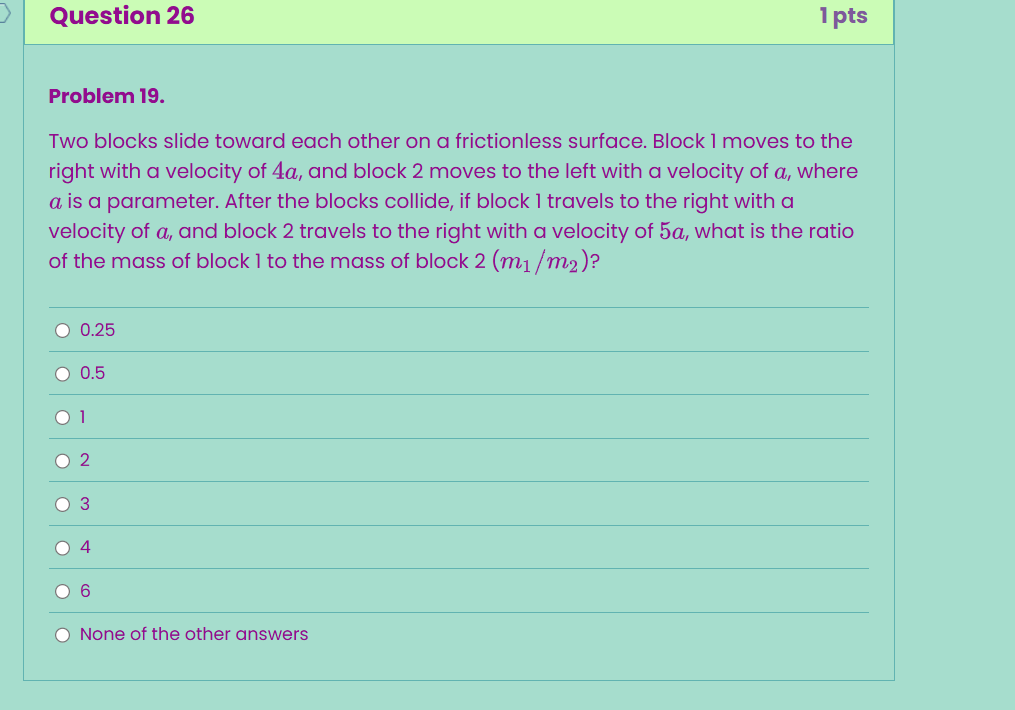 Question 2 6 Problem 1 9 . Two blocks slide