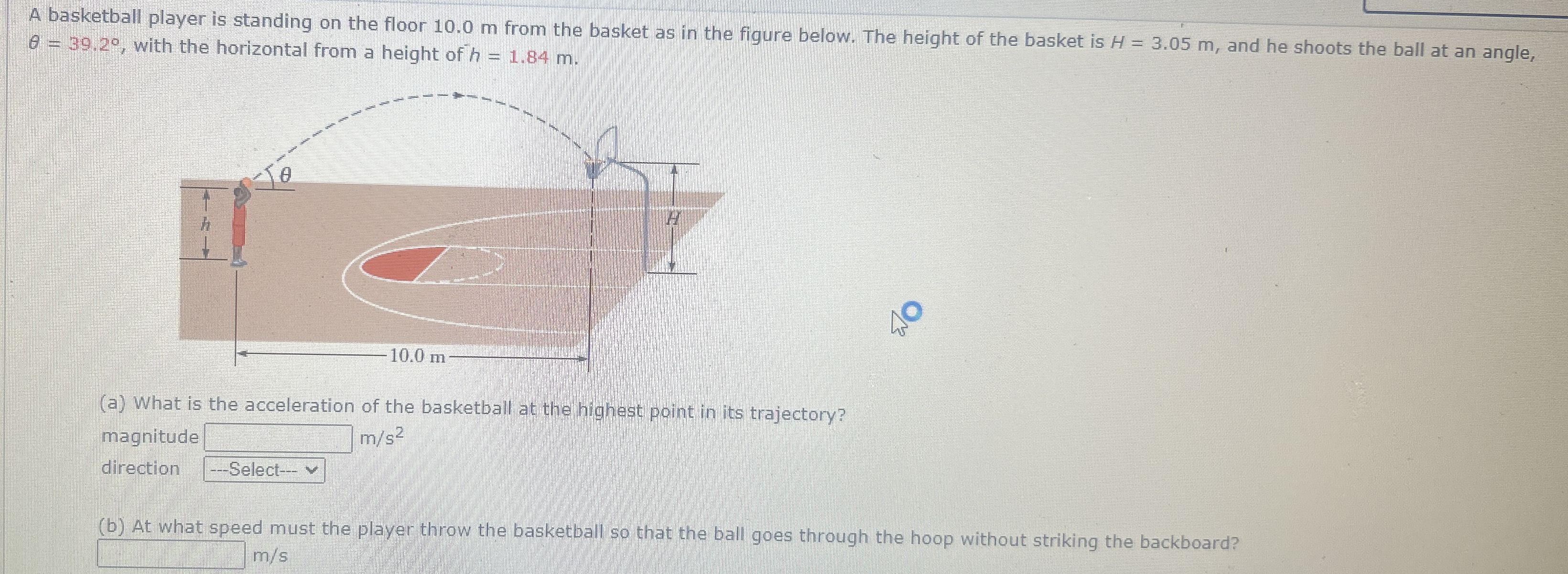 A basketball player is standing on the floor 1 0