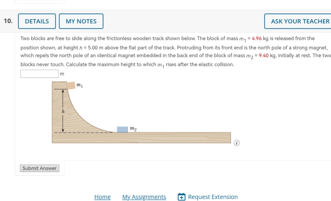 Two blocks are free to slide along the
