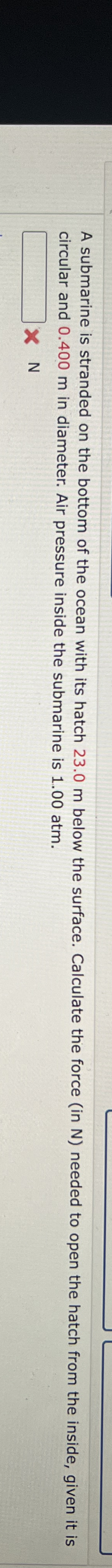 A submarine is stranded on the bottom of the