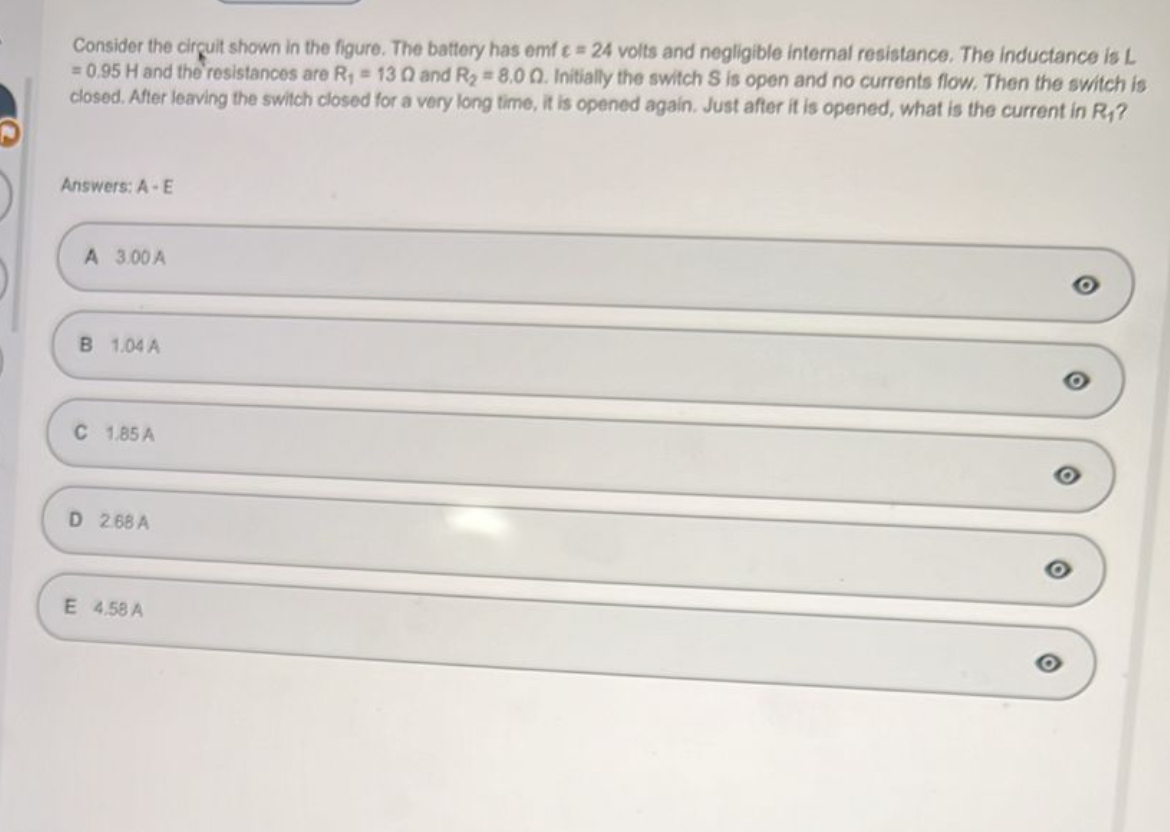 Consider the cirguit shown in the figure. The