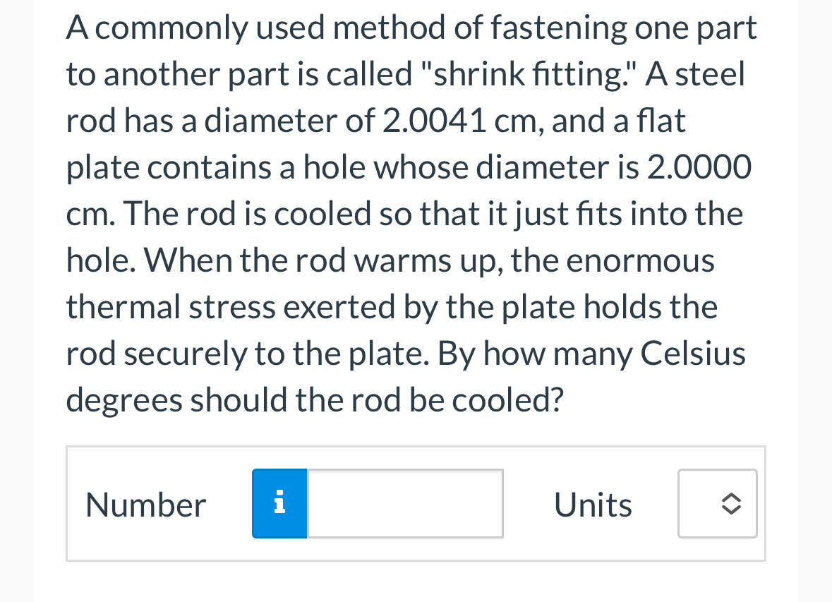 A commonly used method of fastening one part to