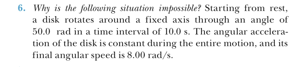 Why is the following situation impossible?
