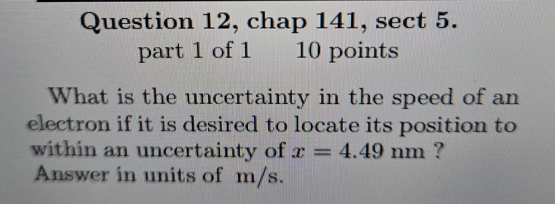 Question 1 2 , chap 1 4 1 , sect 5 . part 1 of 1
