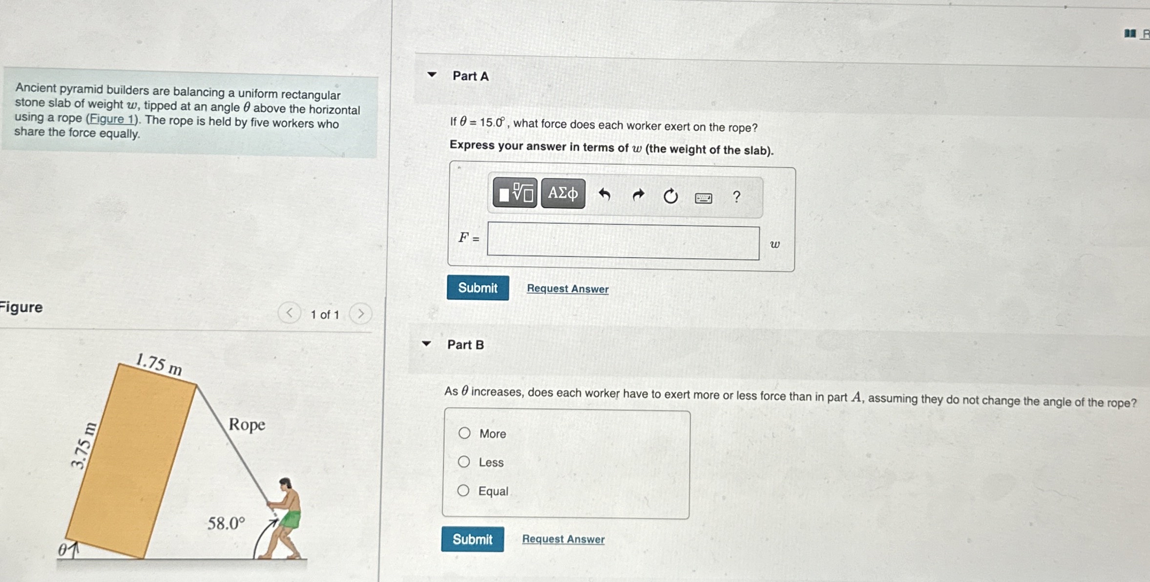 Ancient pyramid builders are balancing a uniform