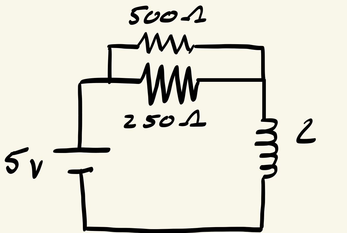 Using the circuit shown above. Inductor picks up