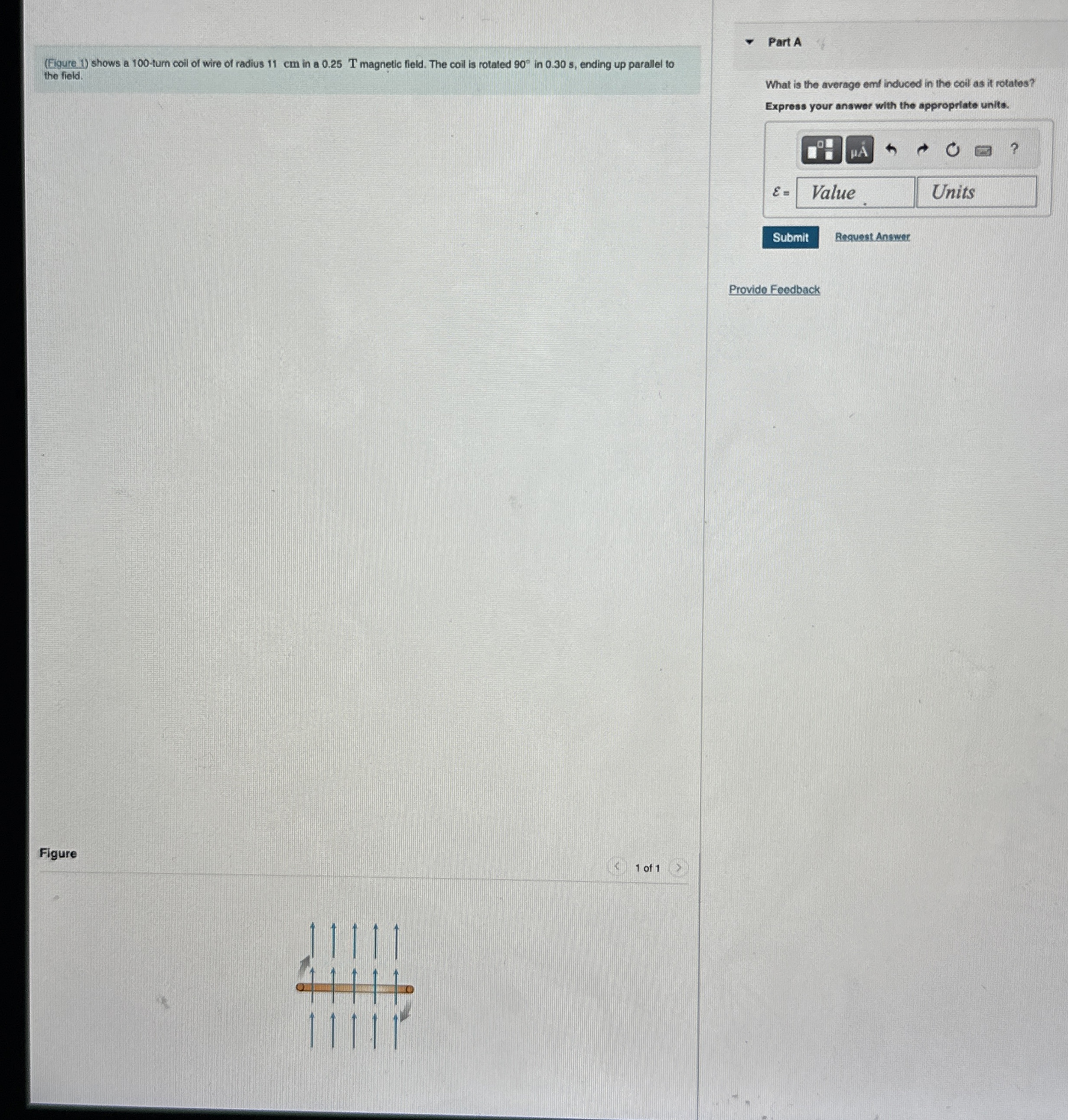 ( Figure 1 ) shows a 1 0 0 - turn coil of wire of