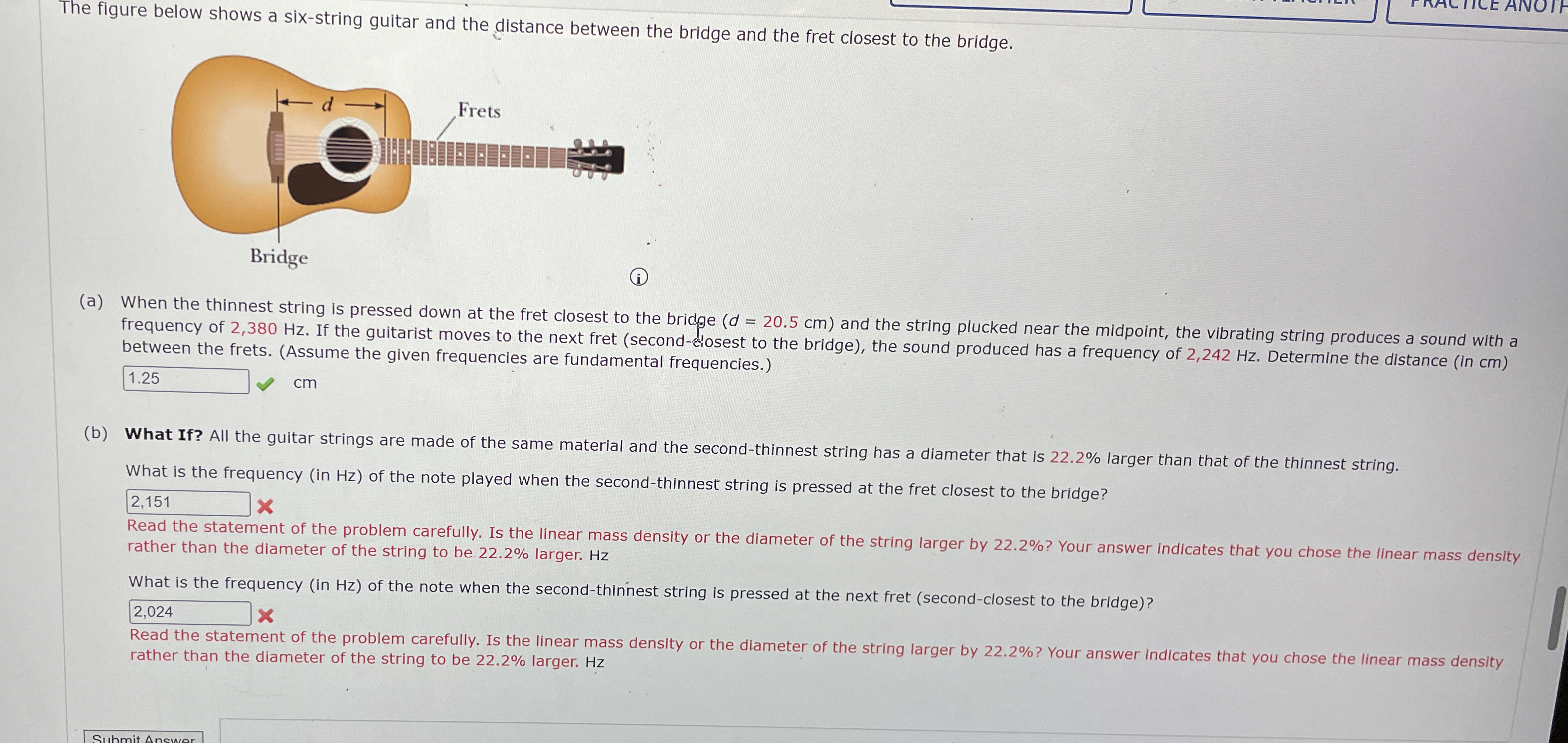 The figure below shows a six - string guitar and