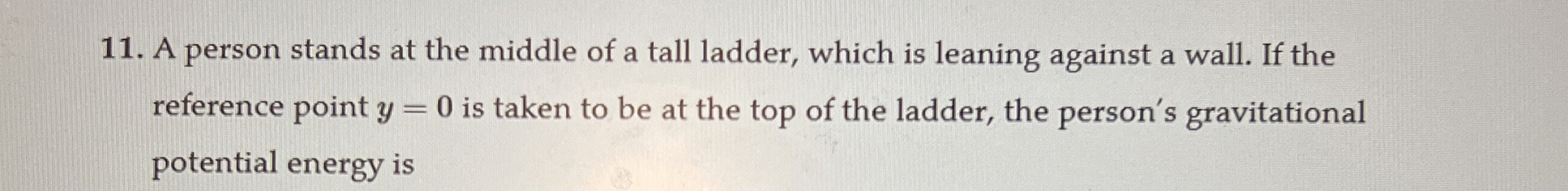A person stands at the middle of a tall ladder,