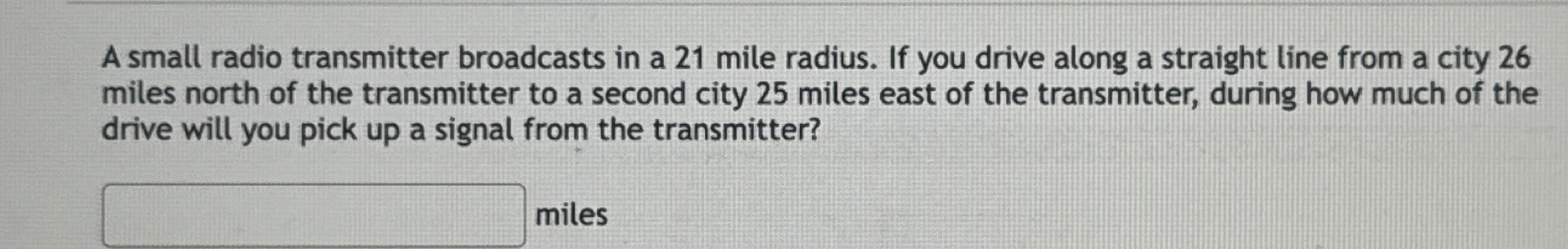 A small radio transmitter broadcasts in a 2 1