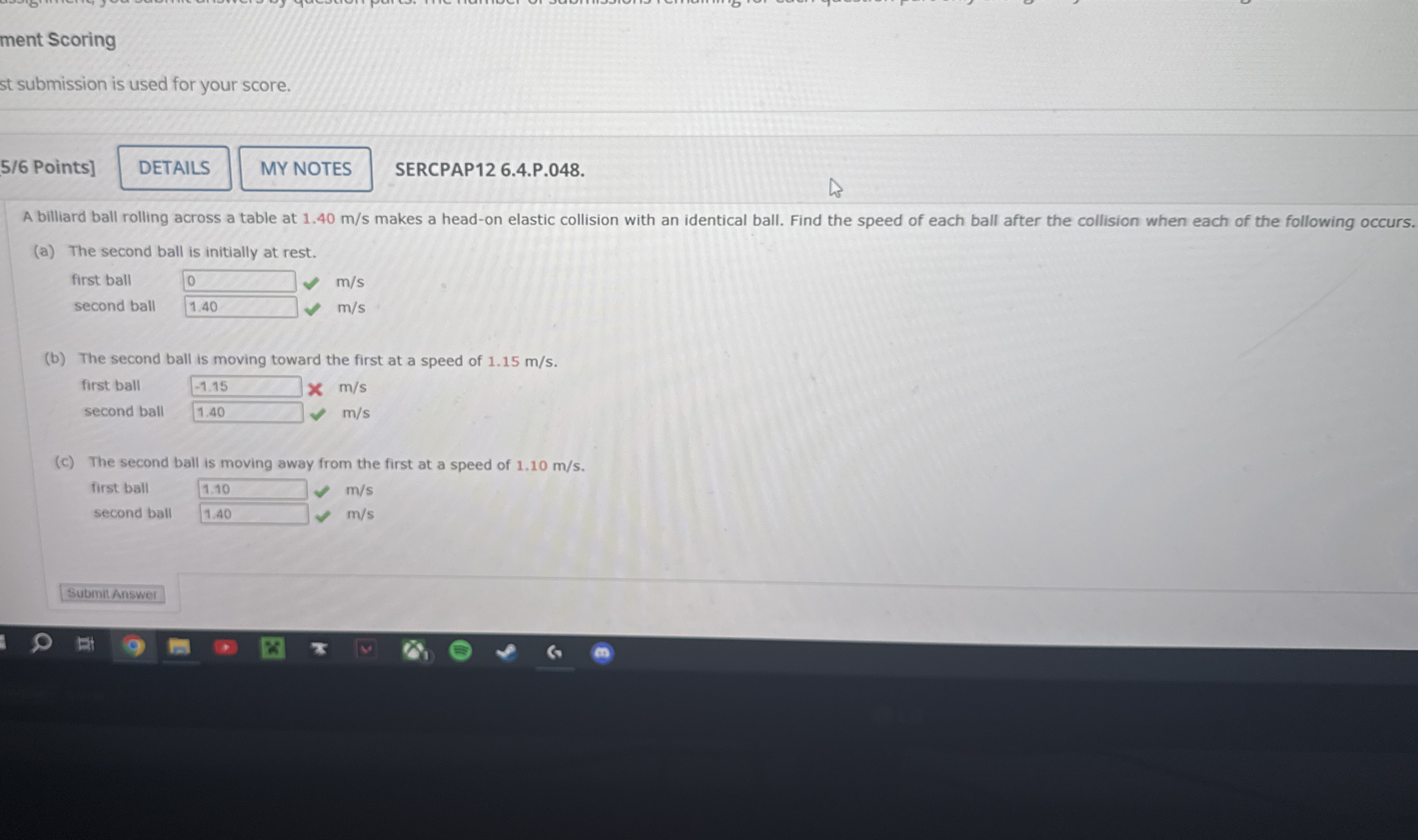 ment Scoring st submission is used for your