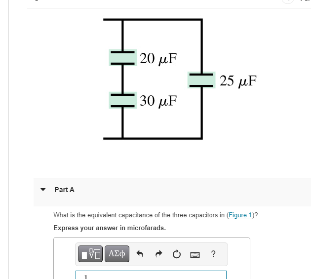 What is the equivalent capacitance of the three
