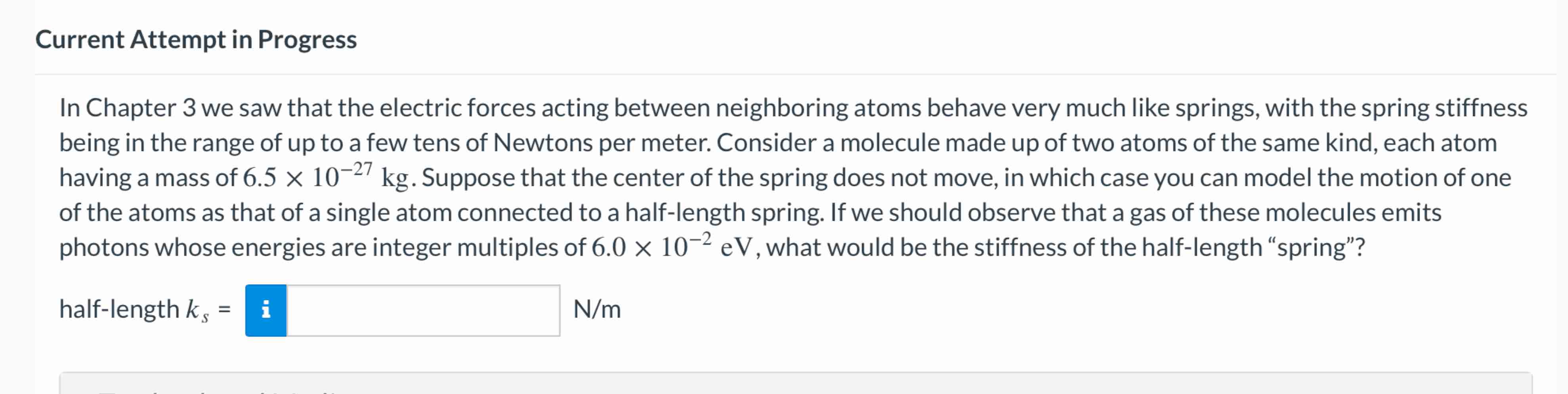Current Attempt in Progress In Chapter 3 we saw