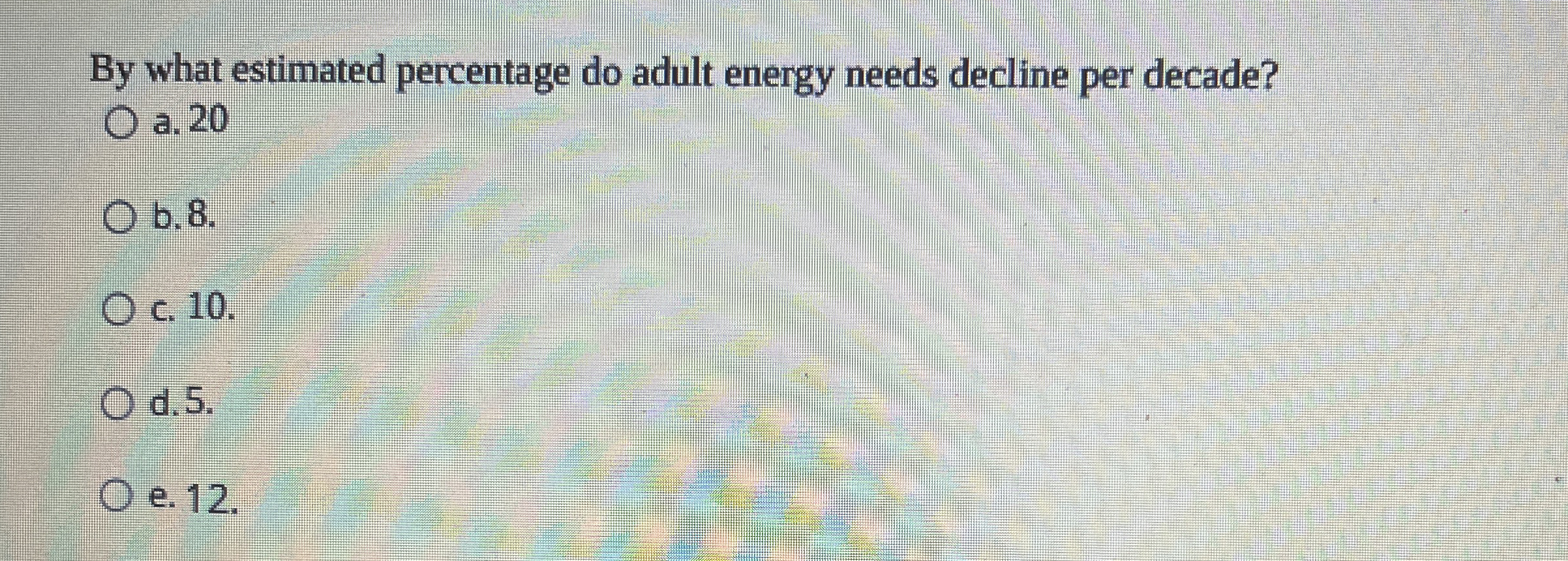 By what estimated percentage do adult energy