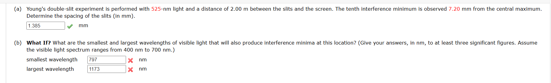( a ) Young's double - slit experiment is