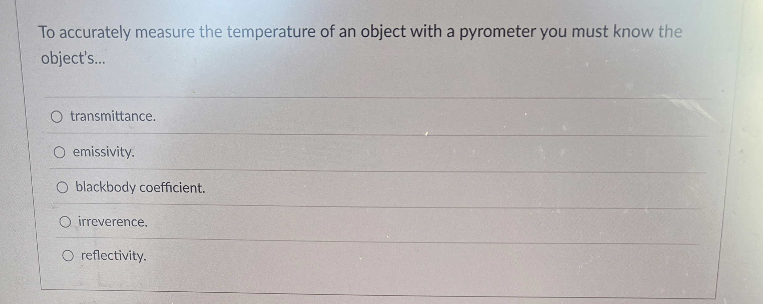 To accurately measure the temperature of an