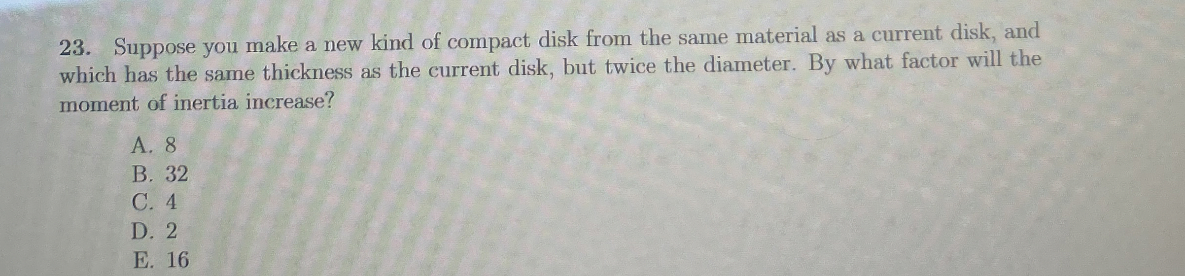 Suppose you make a new kind of compact disk from