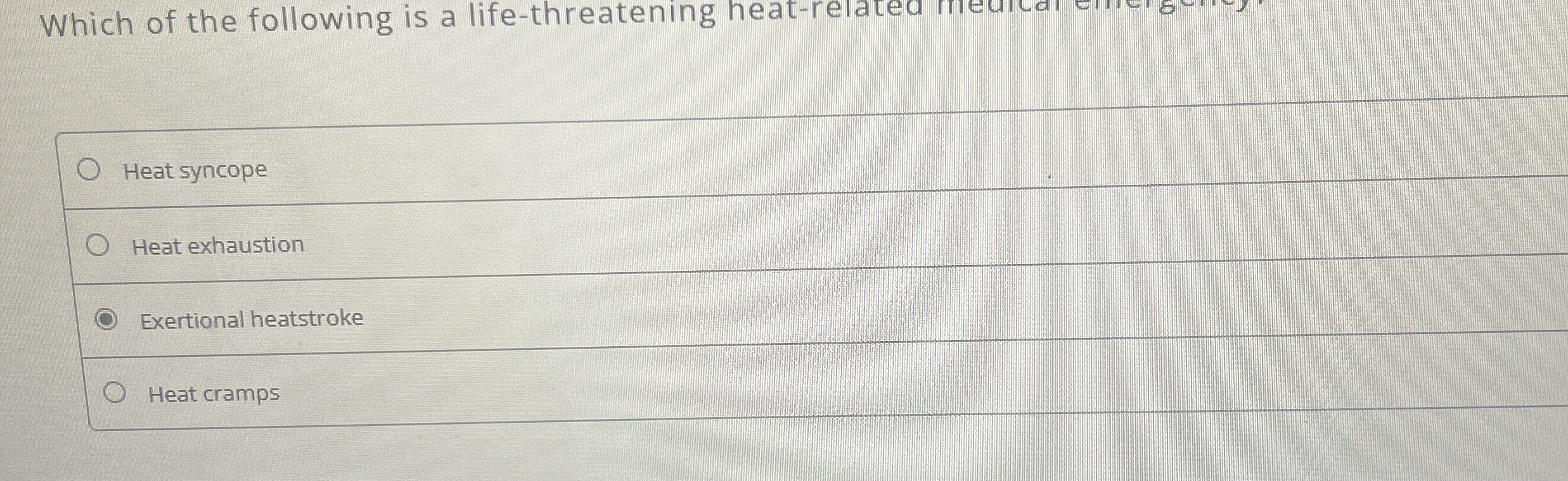 Which of the following is a life - threatening