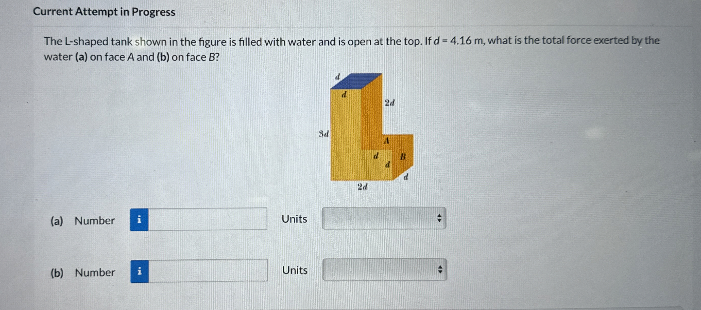 Current Attempt in Progress The L - shaped tank