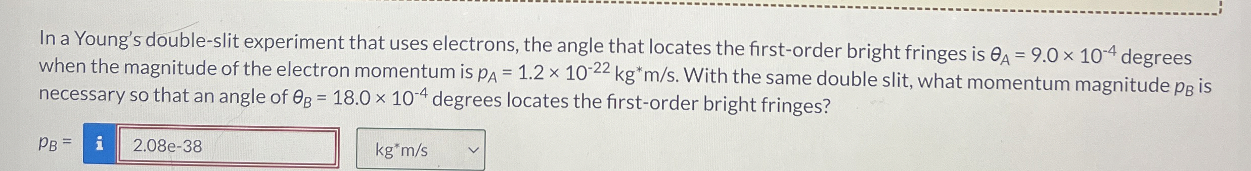In a Young's double - slit experiment that uses