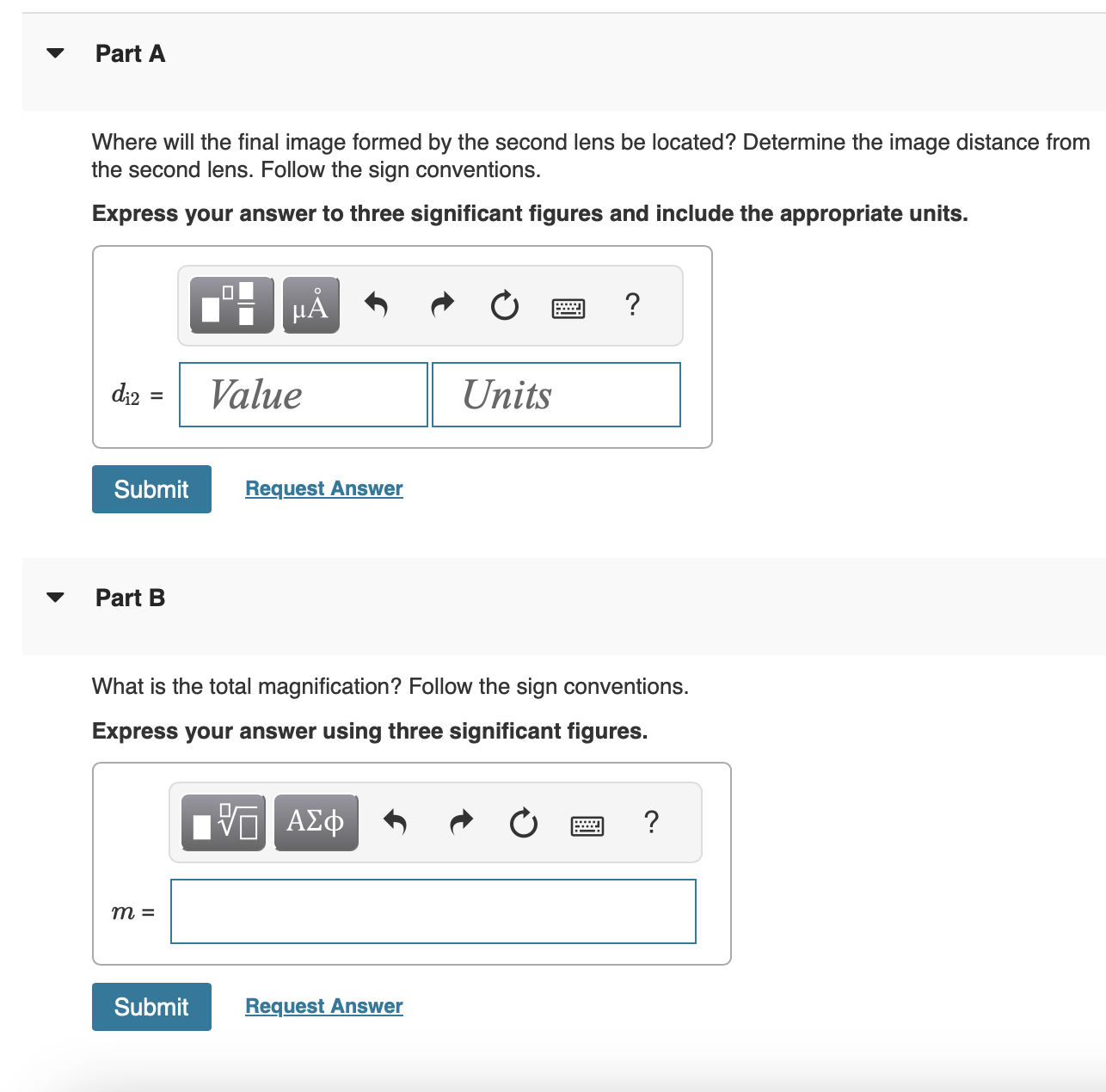 Two 2 4 . 4 - cm - focal - length converging