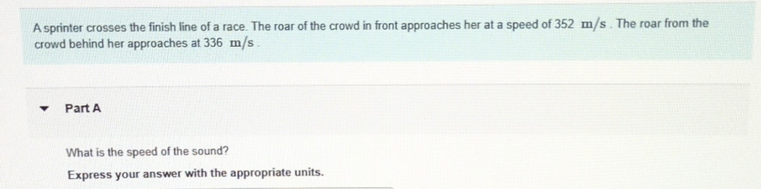 A sprinter crosses the finish line of a race. The