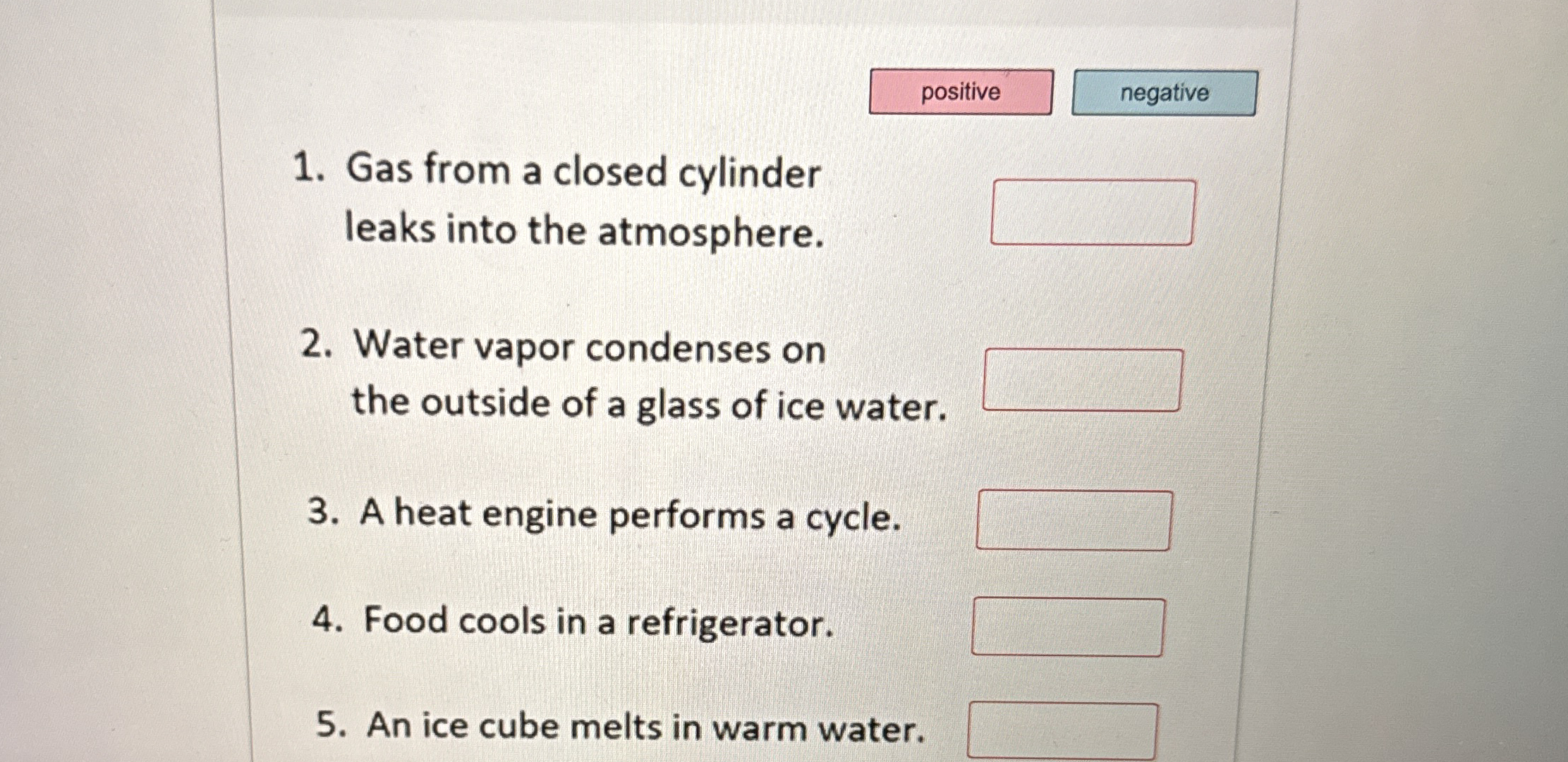 Gas from a closed cylinder leaks into the