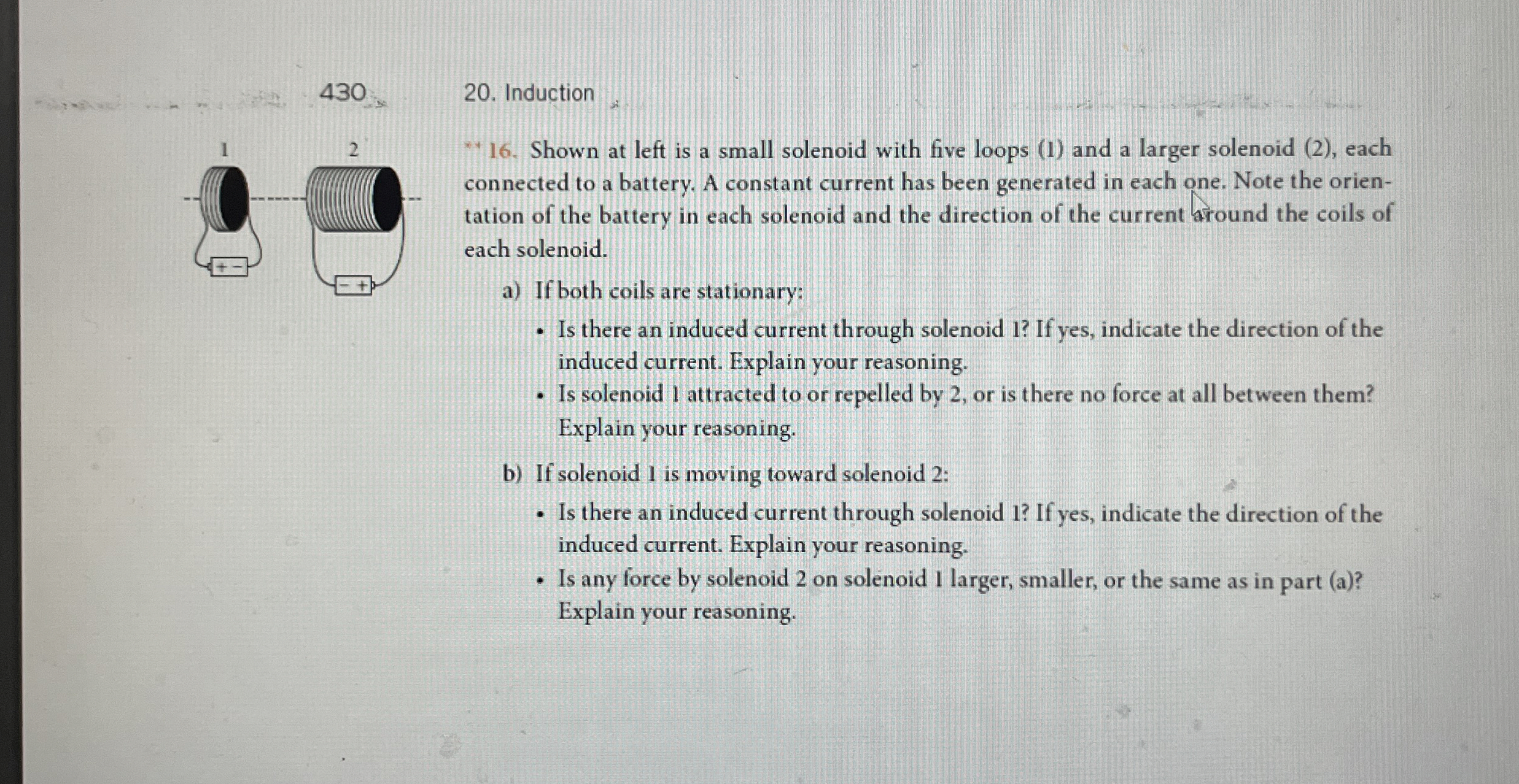 4 3 0 2 0 . Induction Shown at left is a small