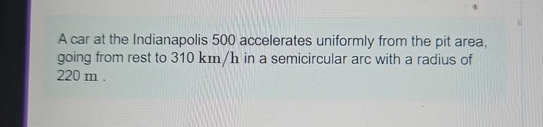 A car at the Indianapolis 5 0 0 accelerates