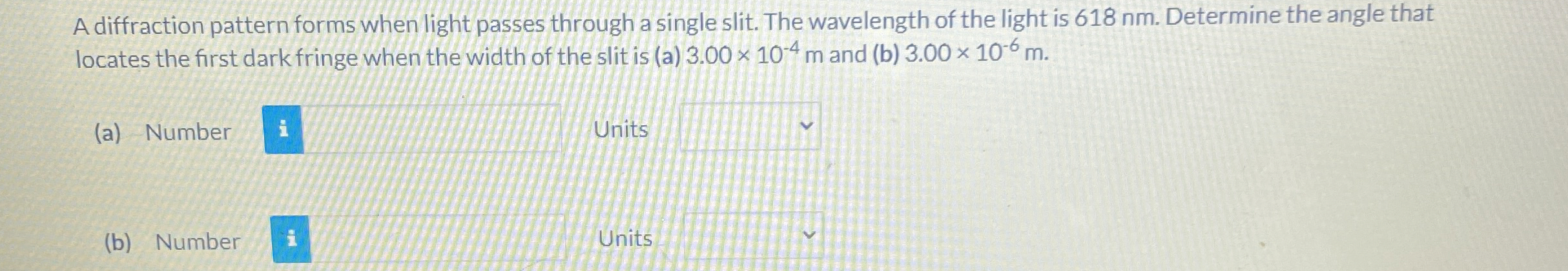 A diffraction pattern forms when light passes
