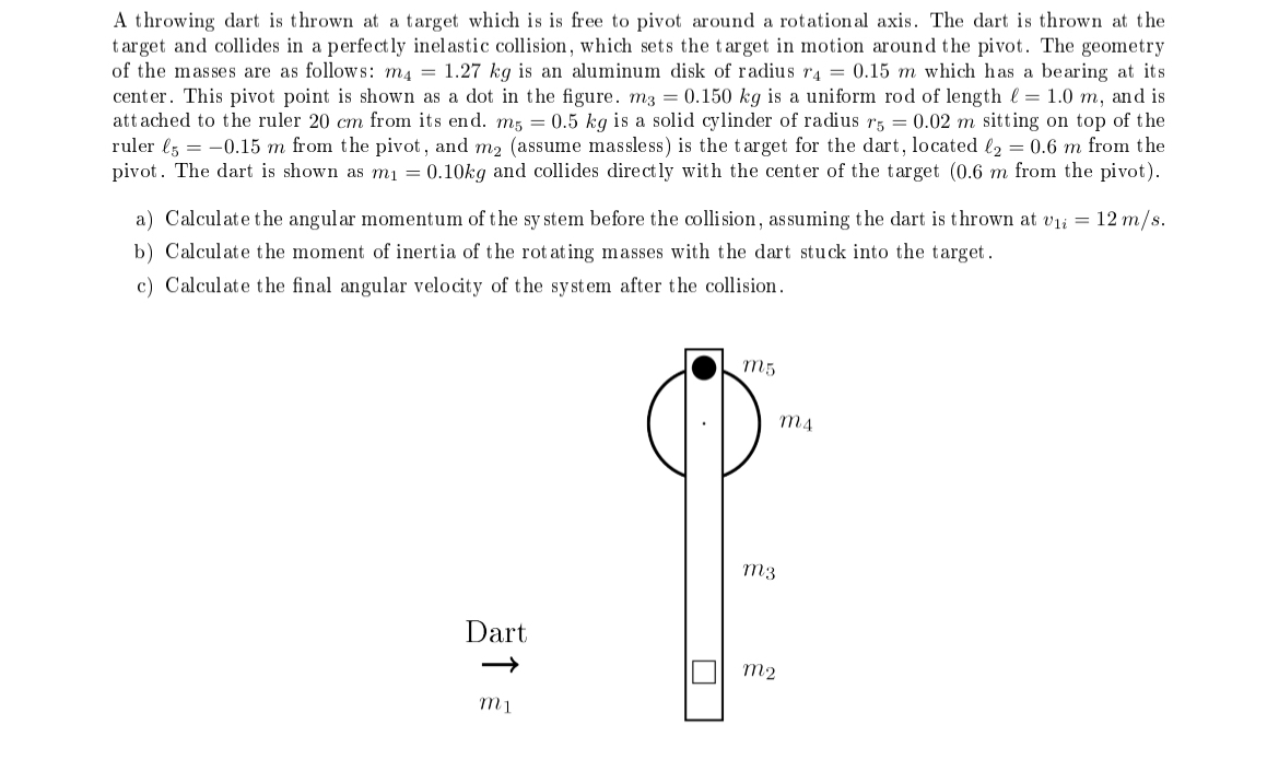 A throwing dart is thrown at a target which is is