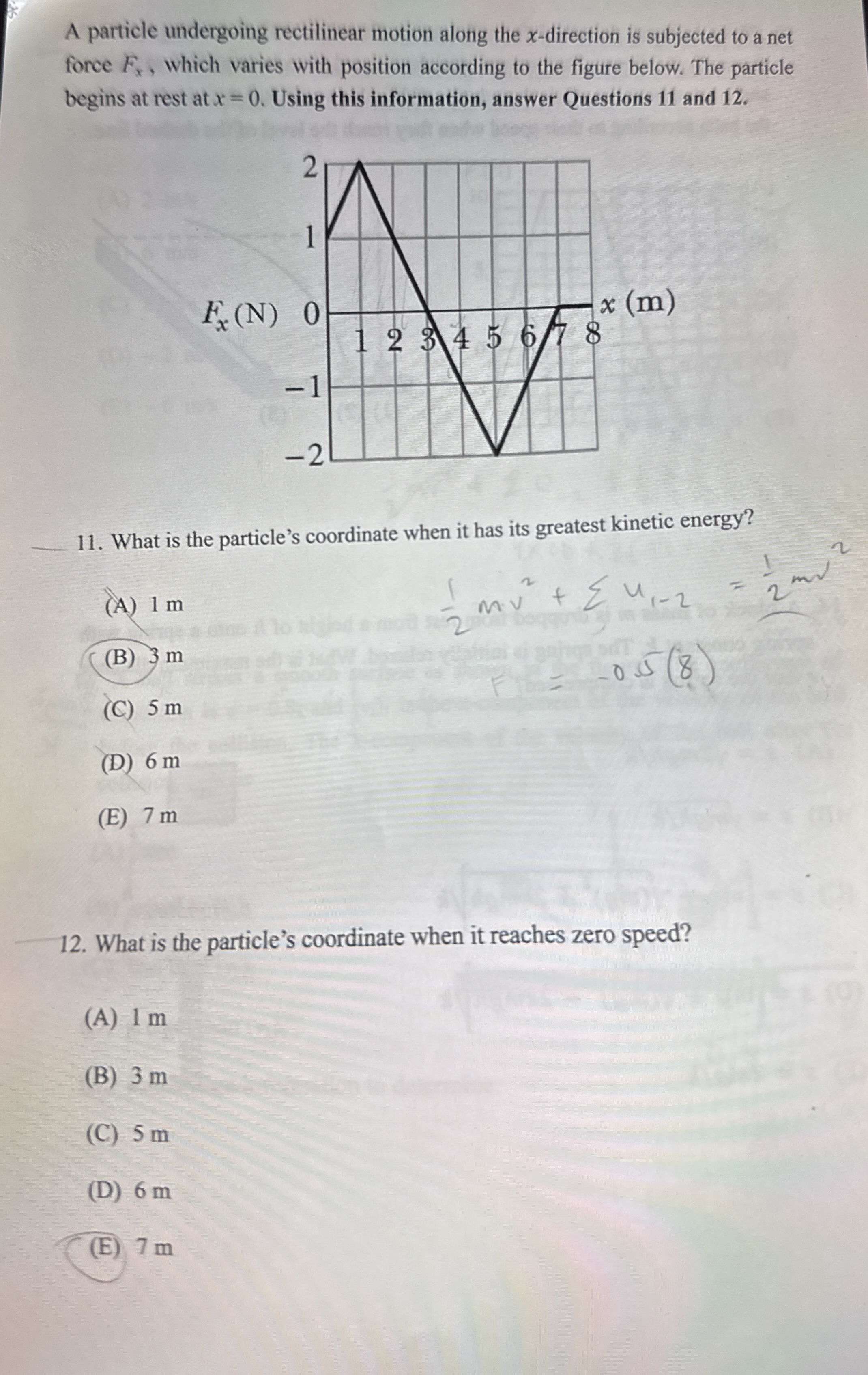 A particle undergoing rectilinear motion along