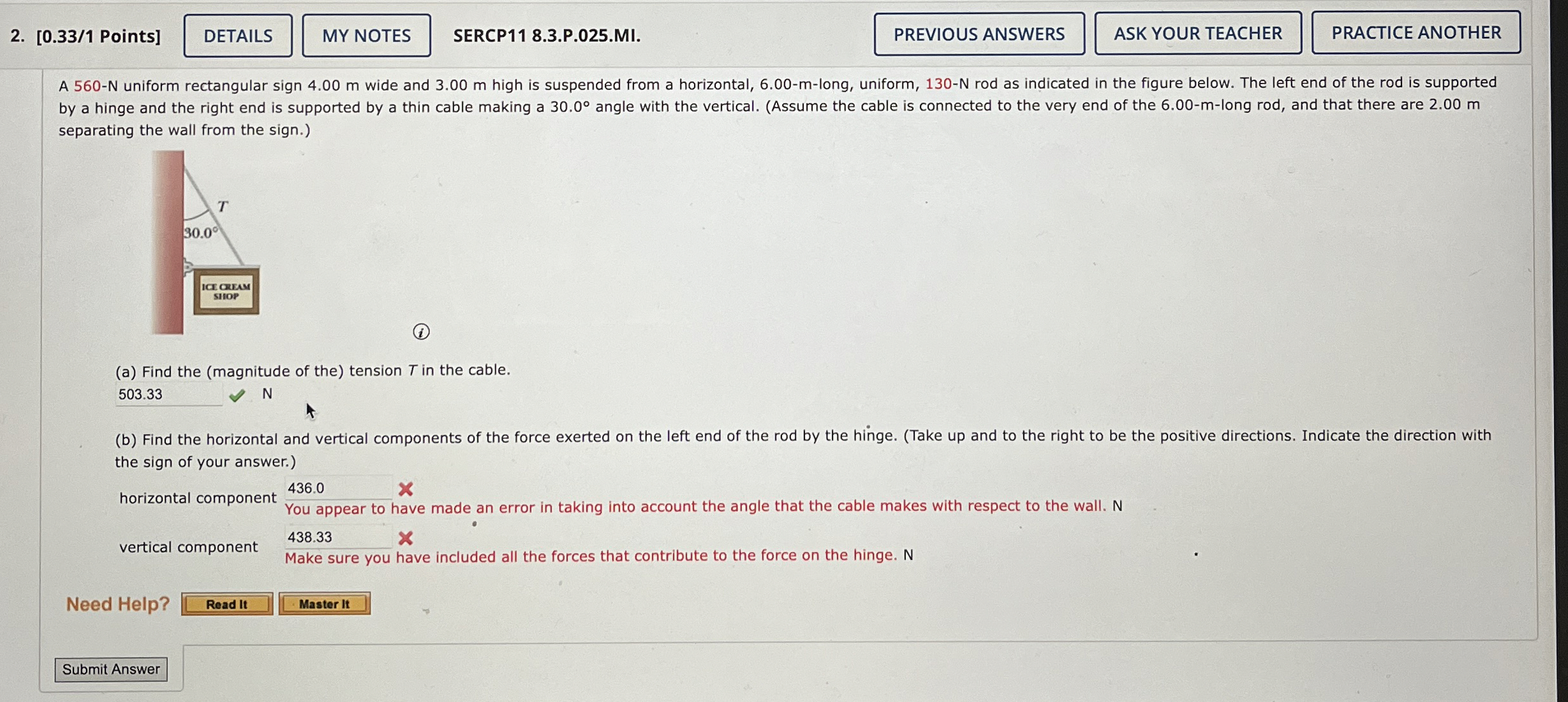 [ 0 . 3 3 / 1 Points ] SERCP 1 1 8 . 3 . P . 0 2