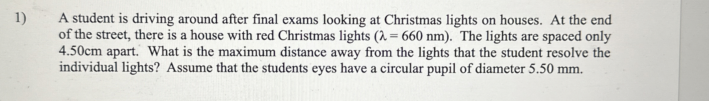 A student is driving around after final exams