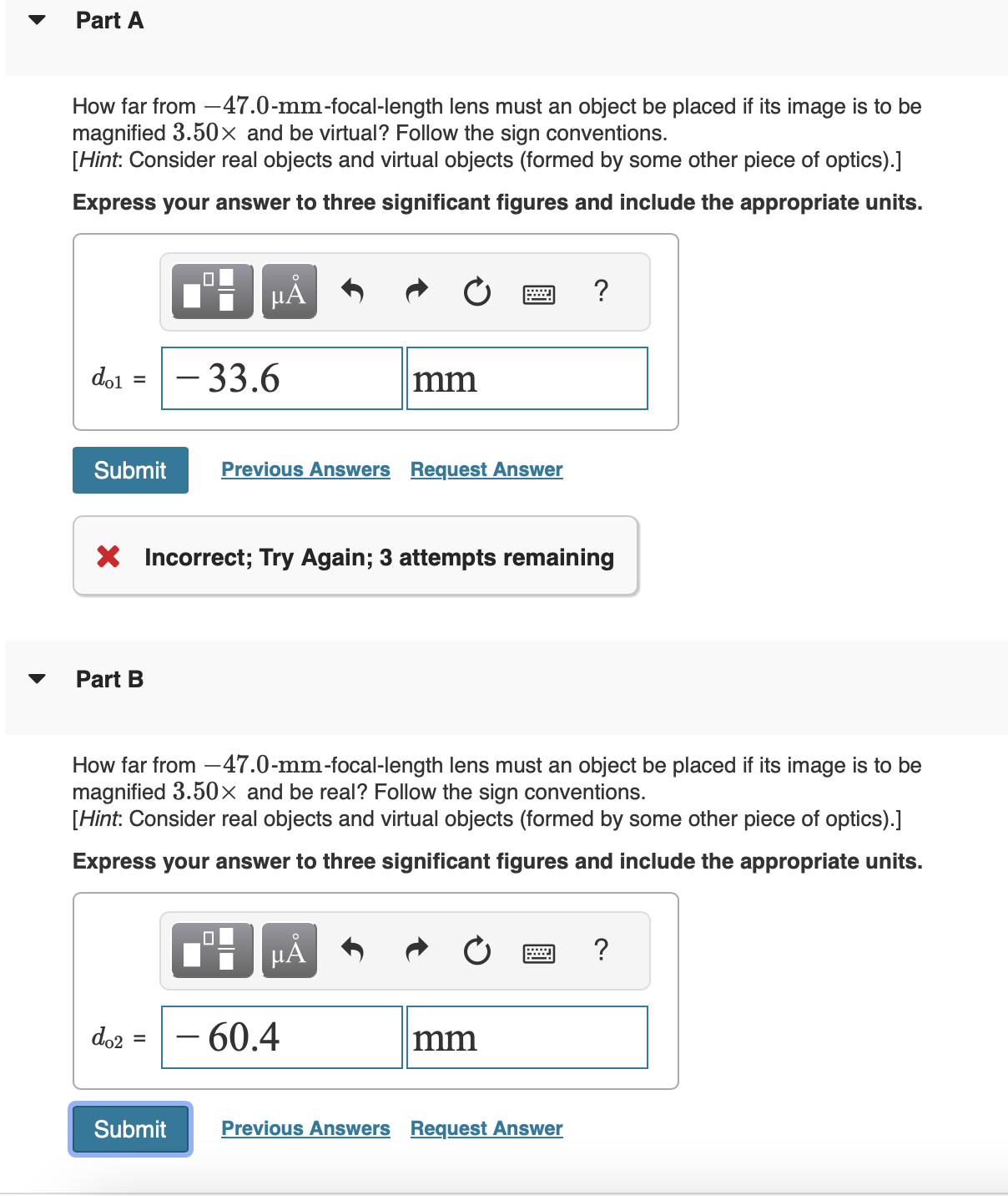 How far from \ ( - 4 7 . 0 - \ mathrm { mm } \ )
