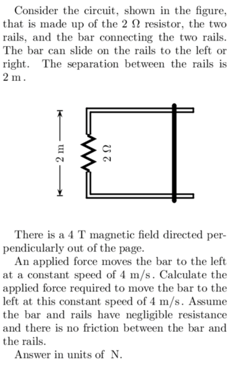 Consider the circuit, shown in the figure, that
