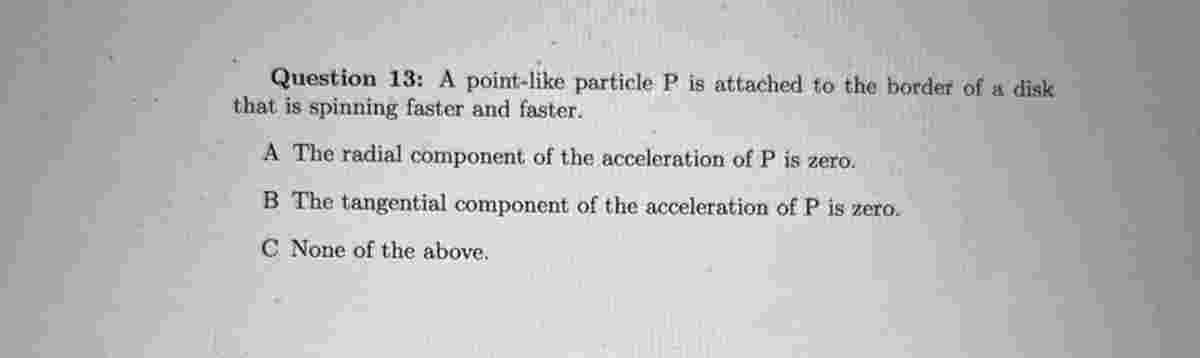 A point - like particle P is attached to the